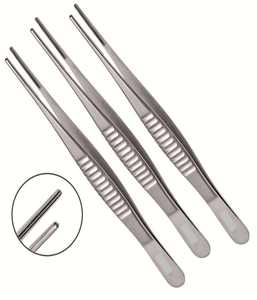 Fórceps de tejido quirúrgico de acero inoxidable de alta calidad, de disección Adson fórceps, 1 2 dientes, de 180mm instrumentos quirúrgicos, herramientas humanas - Product Image 1