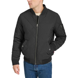 <b>Men's</b> Custom Plus Size Winter <b>Jacket</b> New Style Waterproof Windproof <b>Trucker</b> Bomber with Reversible Zipper Closure - Product Image 1