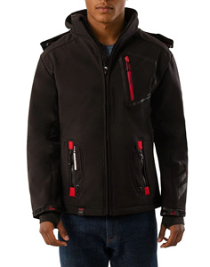 Veste surdimensionnée Softshell à fermeture éclair en polyester de style urbain pour hommes Veste respirante d'extérieur et de travail de qualité supérieure avec logo personnalisé - Product Image 1