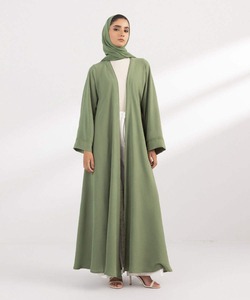 Abaya de style turc de haute qualité pour femmes musulmanes, en polyester, anti-UV, respirante, décontractée, manches longues, longueur cheville, toutes occasions - Product Image 1
