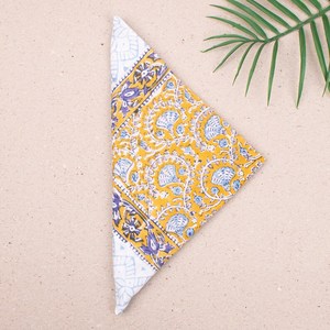 Pañuelo de Algodón Estampado a Mano, Estilo Bohemio Unisex, Ligero - Product Image 4