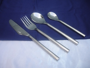 Stainless Steel Portable Fancy Cutlery <b>Set</b> of 4 Pieces Designer Classic Look Vintage Antique <b>Flatware</b> <b>Set</b> Tabletop Cutlery <b>Set</b> - Product Image 4