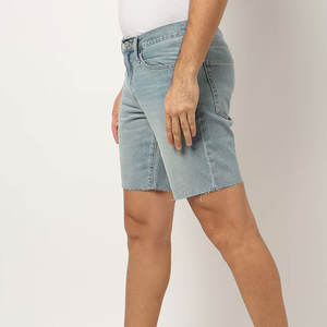 Customized Fit <b>Mens</b> Acid Washed Denim <b>Shorts</b> Personal Branding Options Logo Printing Label Embroidery OEM Bulk Service - Product Image 2