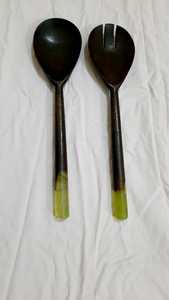 Best Quality Acacia Wood Handmade <b>Spoon</b> and Fork Set Eco-Friendly Minimalist Design for Giveaways Customizable From India - Product Image 6