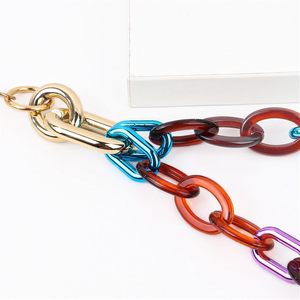 Cadena de eslabones de resina elegante para manualidades, material de alta calidad para un brillo duradero, cadena de eslabones de resina ligera, perfecta para bolsos - Product Image 2