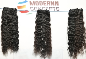 Extensiones de cabello Remy ondulado con cutícula completa alineada de 8-32 pulgadas de la mejor calidad, extensiones de cabello humano virgen indio crudo, paquetes - Product Image 6