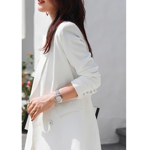 Nylon coton Style élégant toile plat vêtements pour femmes Oem Service régulier Vietnam Anti-rides femmes Blazer - Product Image 2