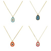 Collier pendentif œil maléfique tendance, accessoire élégant