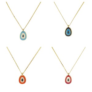 Collier pendentif œil maléfique tendance, accessoire élégant - Product Image 2