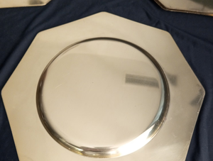 จานและจานโลหะใส่อาหารสำหรับงานแต่งงานแบบดั้งเดิมจานตกแต่งทำจากทองเหลืองมีรายละเอียดอย่างมีรายละเอียด - Product Image 5