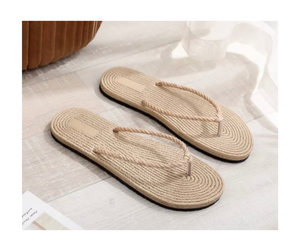 Pantoufles de tissage en jonc de mer faites à la main de qualité supérieure pantoufles en jacinthe d'eau écologiques pour Spa Hotel Resort Home Vietnam Factory - Product Image 6