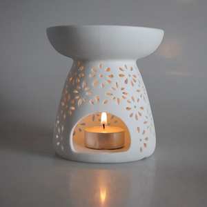 Travertine Incense <b>Burner</b> with Geometric Arch Design for Modern Home Office Decor and Relaxation Fragrance Diffusion - Product Image 2