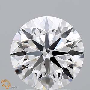 แหวนเพชรสำหรับปลูกในห้องแล็บสีขาว3กะรัตได้รับการรับรองจาก Gia แหวนหมั้นทรงกลมตัดสดใสทำเครื่องประดับ F คุณภาพ VVS2มาตรฐาน - Product Image 1