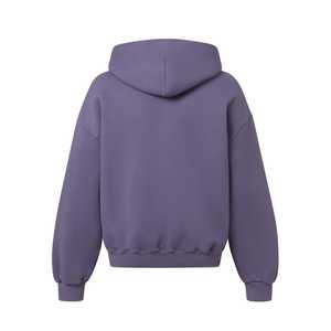 Best Quality Custom Printed Light Zip Hoodies 100% Cotton Soft Comfortable Fleece Drop Shoulder <b>Men</b> Embroidered Puff Printed - Product Image 4