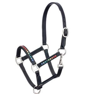 HARNAIS ÉQUESTRIEN DE QUALITÉ PREMIUM EN CUIR ANATOMIQUE CHEVAL LIEN AVEC REMBOURRAGE DOUX AVEC CRISTAUX licou pour cheval Équipement pour chevaux - Product Image 2