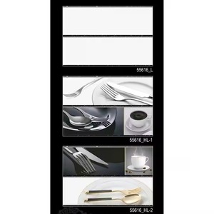 กระเบื้องผนังห้องครัวเซรามิก300X450มม. สีพิมพ์ลายสีขาวดีไซน์เนอร์ตกแต่งใหม่ล่าสุด12x18inch 30x45ซม.