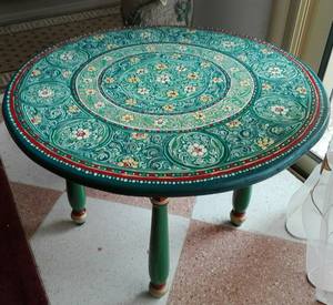 โต๊ะข้างงานศิลปะอินเดียทำด้วยมือโต๊ะกาแฟแบบฝังกระดูกสำหรับดิวาลีและรอมฎอน - Product Image 5