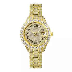 Alta calidad de lujo completo Bling Iced Moissanite diamante reloj Edición Limitada Hip Hop cuarzo joyería - Product Image 3