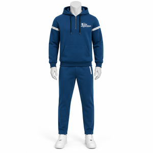 Diseña Tu Propio Conjunto Deportivo Informal con Capucha para Hombre, Estampado, de Dos Piezas, para Uso en Exteriores - Product Image 1