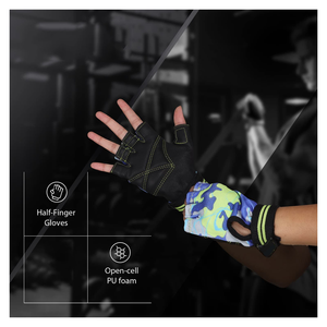 Guantes de entrenamiento de medio dedo con logotipo personalizado para entrenamiento deportivo y equipo de ejercicio de levantamiento de pesas - Product Image 3
