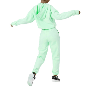 Conjunto de Sudadera con Capucha y Pantalones Deportivos de Algodón 100% Lavado, Estilo Urbano, para Mujer - Product Image 6