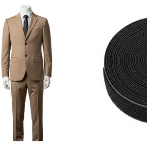 Cinta de gancho y bucle de nailon resistente al calor, Correa adhesiva fuerte, Material de costura duradero para gestión de cables y uso de prendas - Product Image 1