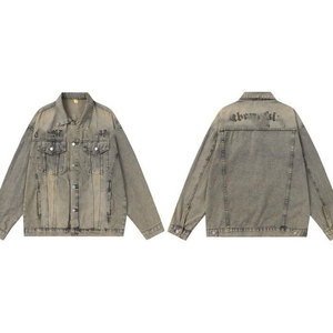 Vestes en jean à col montant pour hommes, fabrication professionnelle, prix abordable, haute qualité, écologiques, vente en gros, best-seller - Product Image 3