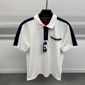 Camiseta de Algodón Lisa para Hombre, Manga Corta, Cuello en V, Casual, Transpirable, Ecológica, OEM, ODM, Logotipo Personalizado Bordado en la Parte Delantera, Lisa - Product Image 1