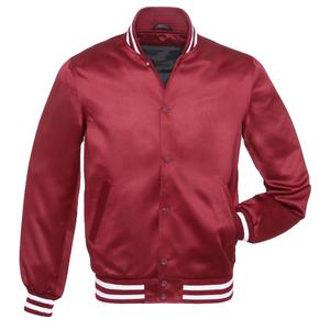 Blouson bombardier universitaire en satin personnalisé pour hommes vente en gros blouson universitaire baseball pour hommes letterman en satin personnalisé blouson bombardier pour services matériels - Product Image 3
