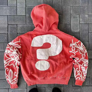 Sweat-shirts à manches longues personnalisés avec impression en relief 2026, tendance et élégants, respirants, pour hommes - Product Image 4