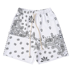 New 2024 Streetwear Custom Men Shorts Printing Casual Shorts French Terry 100% Cotton Short with Drawstring - Product Image 4