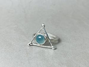 Nouvelle Collection 925 bague en argent Sterling calcédoine bleue naturelle pierre précieuse mignon Simple Design classique promesse en gros doigts - Product Image 3