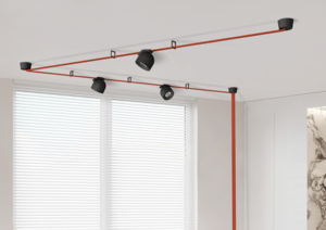 Auvent encastré DC48V Ceinture magnétique tissée noire Architectural Moderne Nouveau module d'éclairage de ceinture en tissu Éclairage sur rail flexible - Product Image 5