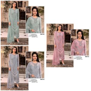 Costume pakistanais de créateur le plus vendu avec fausse georgette lourde avec séquence de broderie lourde Travail Costume de mariage pour femmes - Product Image 6