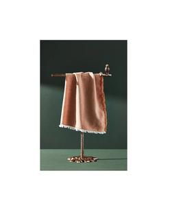 Toallero de latón estilo rústico para baño, tonos metálicos cálidos, marco duradero, encanto tradicional, decoración para el hogar, accesorio utilitario - Product Image 2