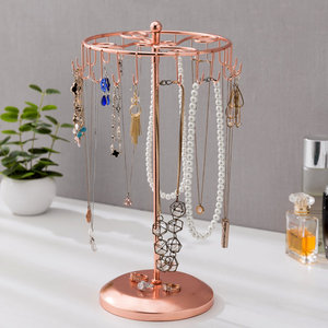New Arrival <b>Rose</b> Gold Finish Metal Jewelry Stand High Quality <b>Top</b> Selling Metal Jewelry Holder Latest Design for Bedroom Use - Product Image 1