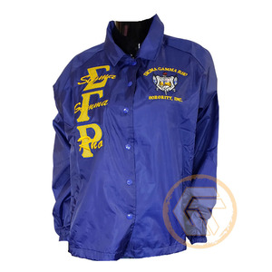 เสื้อแจ็คเก็ตโพลีเอสเตอร์ปักลาย Sigma Gamma Rho แบบสั่งทำพิเศษ คุณภาพสูง ระบายอากาศ กันน้ำ กันลม สไตล์ลำลองแบบกรีก - Product Image 3