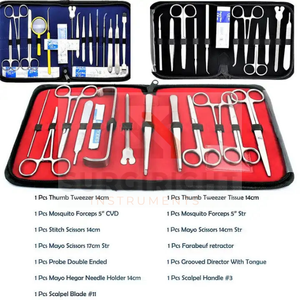 Kit de disección de anatomía con estuche Kit de disección 20 piezas Soporte de aguja de disección de acero inoxidable por Surgiright Instruments - Product Image 4