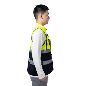 Chaleco de Seguridad Resistente para Hombre, de Alta Calidad, Totalmente Negro, de Malla, para Primeros Auxilios, Diseño y Talla OEM, Venta al Por Mayor - Product Image 2