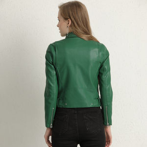 Women Jackets 2025 Spring Autumn New Faux genuine Leather Jacket Womens Casual Slim <b>Waterproof</b> Female Jacket Women's Jackets - Product Image 6