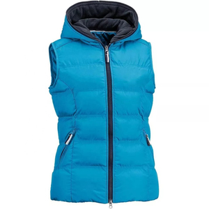 Moda de invierno elegante sin mangas Mujer con capucha ganso abajo chaleco para ropa informal chaqueta para hombres - Product Image 1