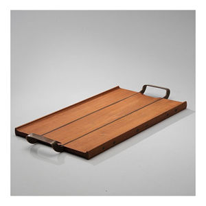 Plateau de service en bois d'acacia classique Plateau de fruits décoratif de qualité pour la maison Meilleur prix - Product Image 4