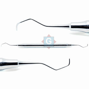 Curettes gracey parodontales en acier inoxydable, Instruments chirurgicaux dentaires à poignée creuse - Product Image 1