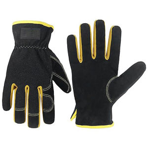 Gants de jardinage en cuir pour hommes, gants de travail utilitaires pour le jardinage, le jardinage, la construction, la mécanique - Product Image 1