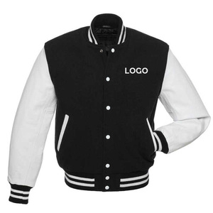 Nuevo estilo Streetwear para hombre Varsity College Jacket Vintage sudadera Custom Patchwork Jackets - Product Image 1