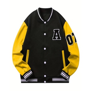เสื้อแจ็คเก็ตเบสบอลแบบวาร์ซิตี้สำหรับผู้ชาย กันน้ำ พร้อมระบบทำความร้อน ผลิตจากขนสัตว์ 100% เป็นมิตรต่อสิ่งแวดล้อม ให้ความอบอุ่น พร้อมปักโลโก้ตามสั่ง - Product Image 4
