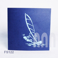 ANN HANDICRAFT FS122 Cartes d'invitation et de cadeaux de Thanksgiving personnalisées 3D imprimées à la main en 4 couleurs, découpées, en papier, Vietnam