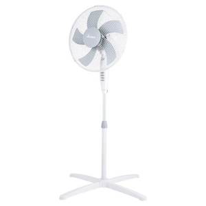 Ventilador de Pie STEELO 40PW Blanco y Gris con 5 Aspas, 50W, 40cm, Modelo AR5ST40PW - Product Image 1