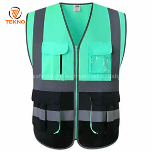 Nuevo último diseño 2025 sin mangas Hi Vis Chaleco de trabajo personalizado de alta resistencia al aire libre seguridad hombres Hi Vis Chaleco de trabajo OEM - Product Image 6