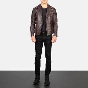 Veste en cuir formelle pour homme Meilleur prix Bonne qualité Durable Respirant Imperméable Conception personnalisée Logo frontal Service OEM - Product Image 3